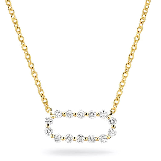 Cloud Pavé Link Necklace