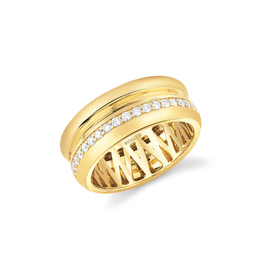 Orb Split Pavé Ring
