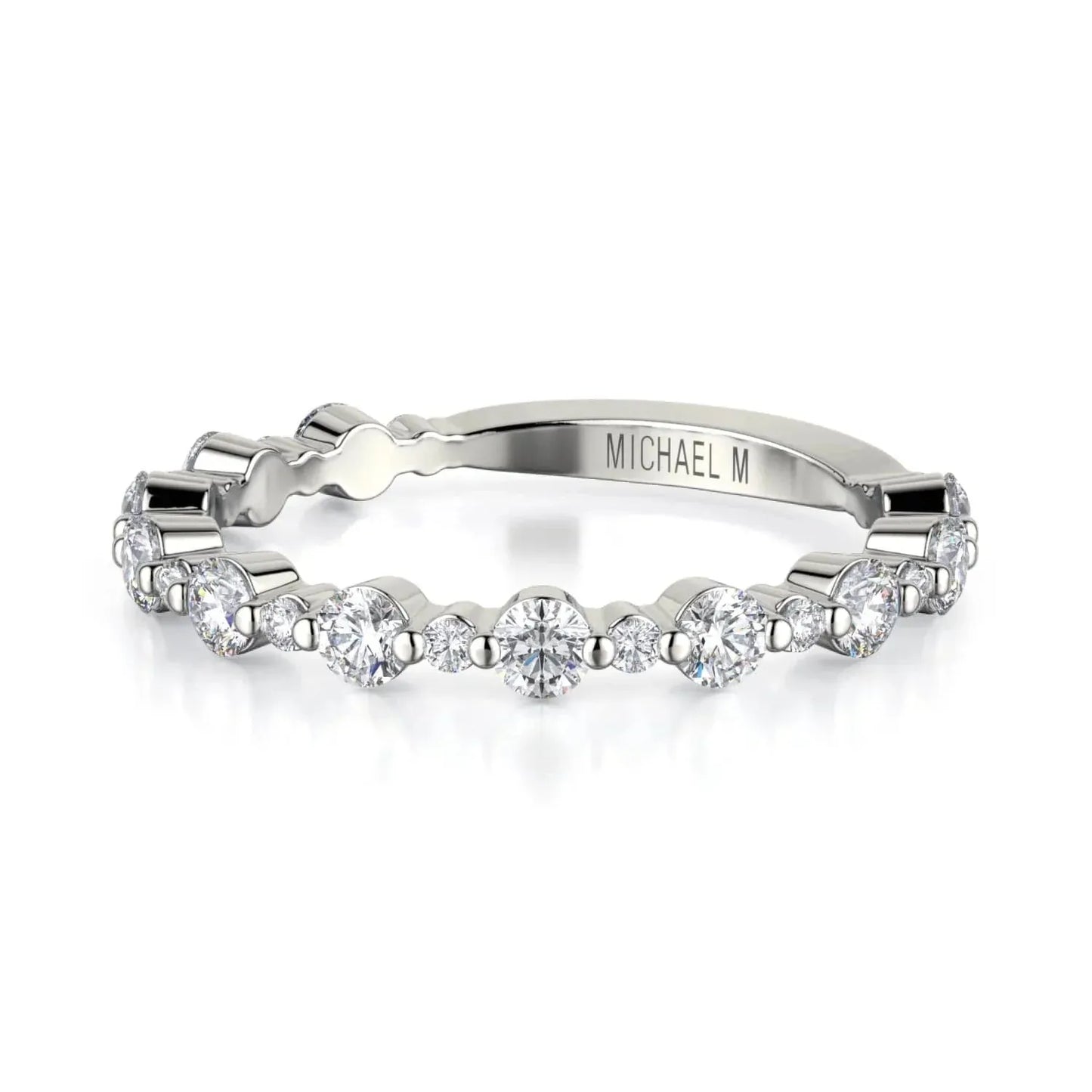 MICHAEL M Classic Diamond Cluster Band B323WG