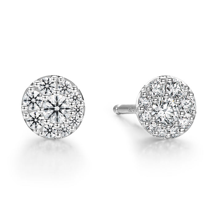 TESSA DIAMOND CIRCLE EARRINGS HFETESC00348W