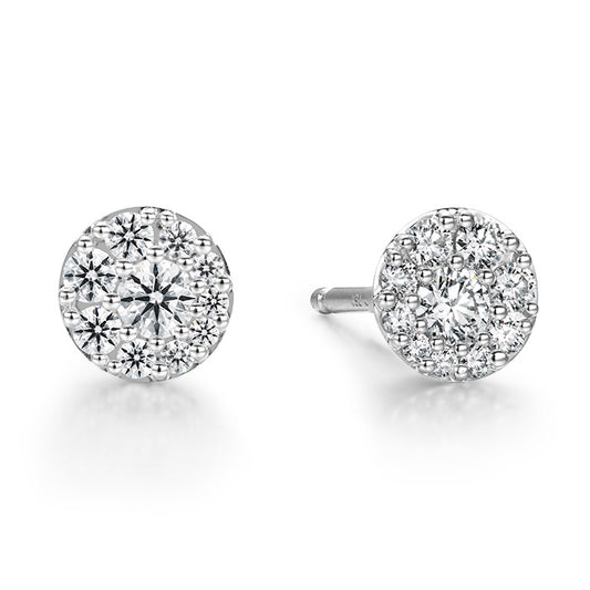 TESSA DIAMOND CIRCLE EARRINGS HFETESC00348W