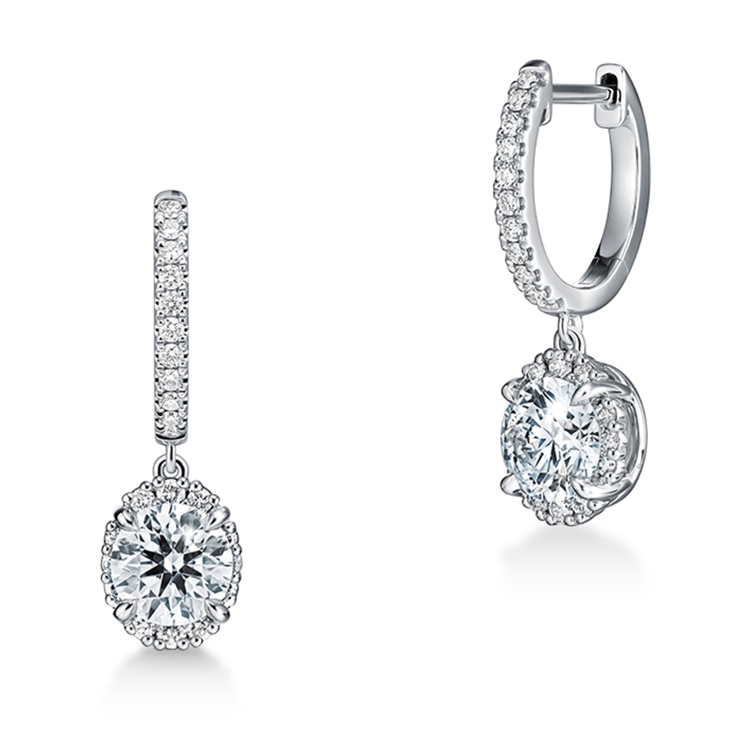 ELLIPSE DIAMOND LEVERBACK EARRINGS UU2767