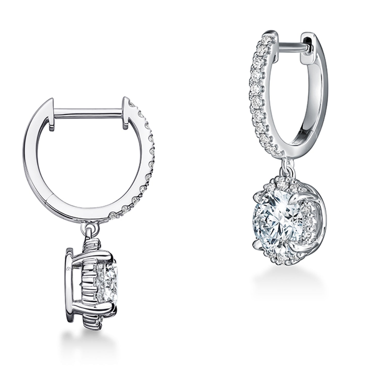 ELLIPSE DIAMOND LEVERBACK EARRINGS UU2767