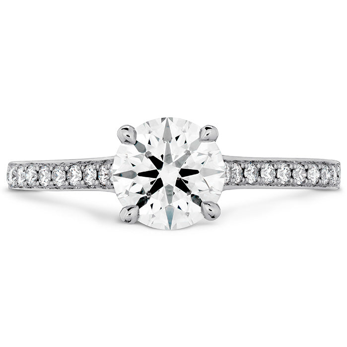 ILLUSTRIOUS HOF ENGAGEMENT RING WITH DIAMOND INTENSIVE BAND UU544