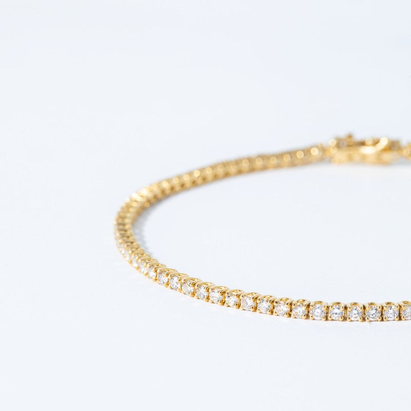 Tennis Bracelet Yellow Gold 2.5ct