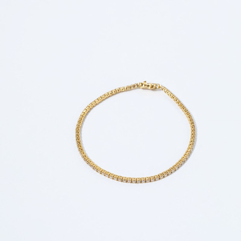 Tennis Bracelet Yellow Gold 2.5ct