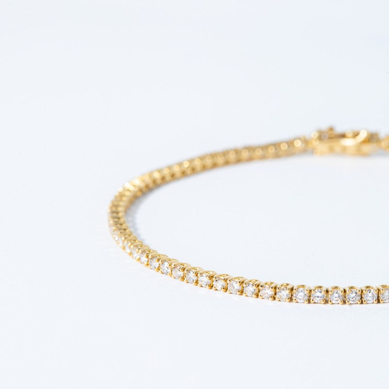 2.5 Carat Tennis Bracelet in Yellow Gold