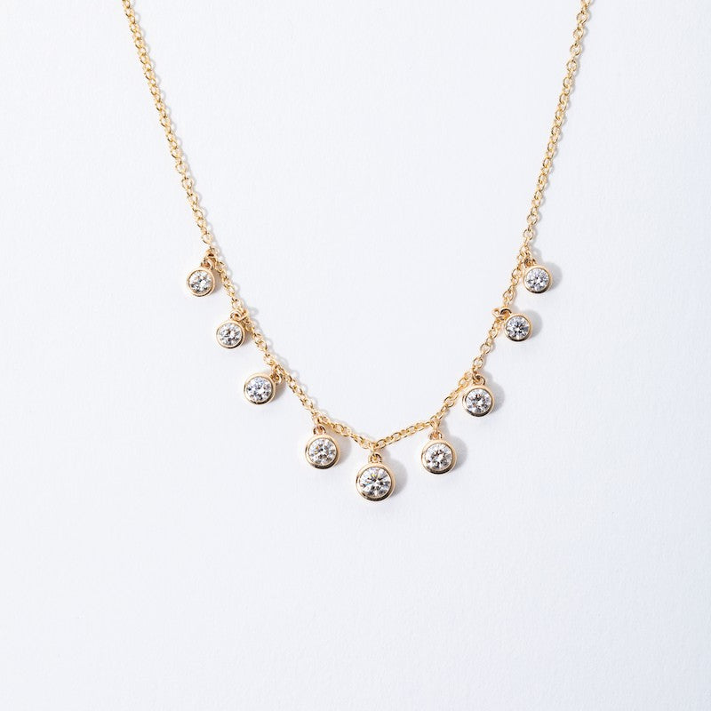 Graduated Diamond Shaker Necklace