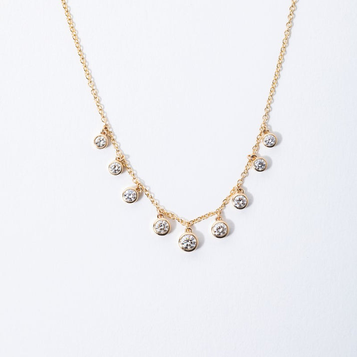 Graduated Diamond Shaker Necklace