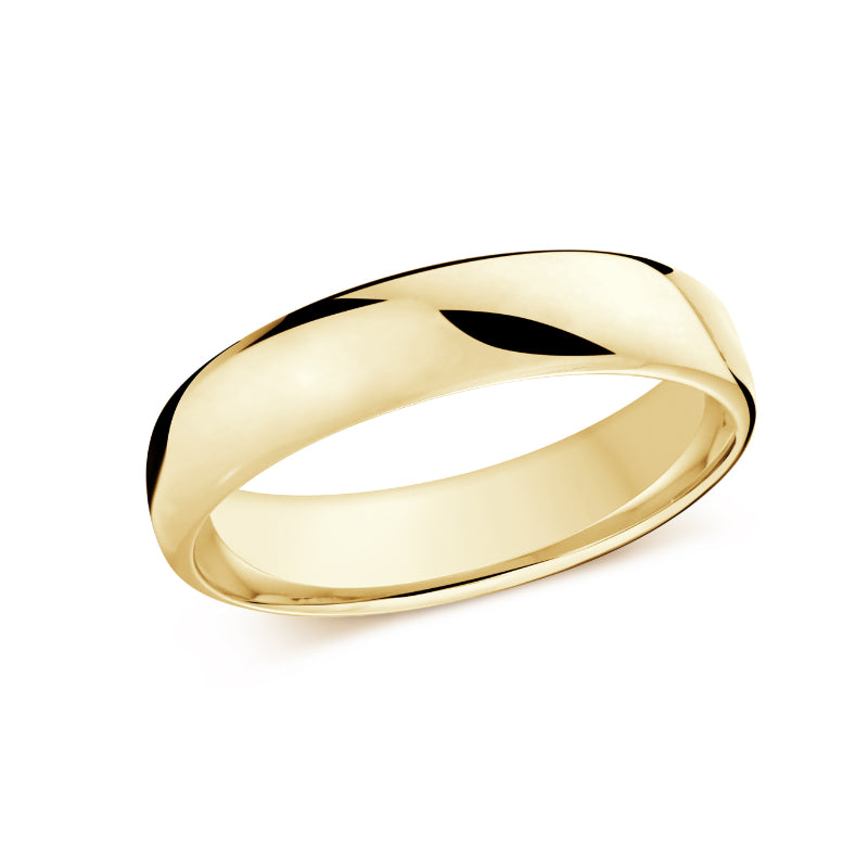 Malo 5,5mm 18k Yellow Gold Plain Band