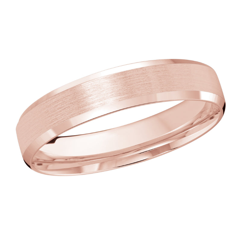 Malo 4mm 14k Pink Gold Carved Band