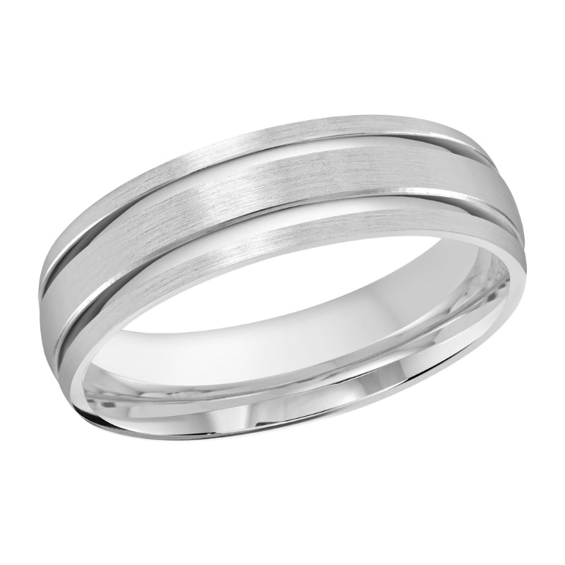 Malo 6mm Platinum Carved Band