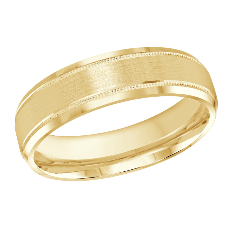 Malo 6mm 14k Yellow Gold Carved Band