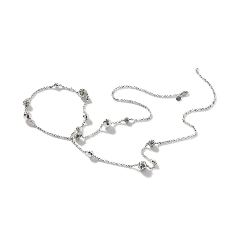 John Hardy Carved Chain Palu Station Necklace