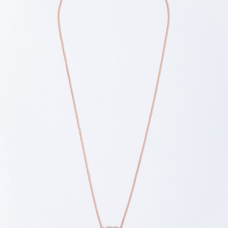 Mini Heart Pendant in Rose Gold