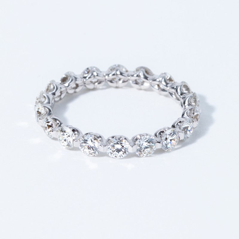 1.5 Carat Single Prong Eternity Band