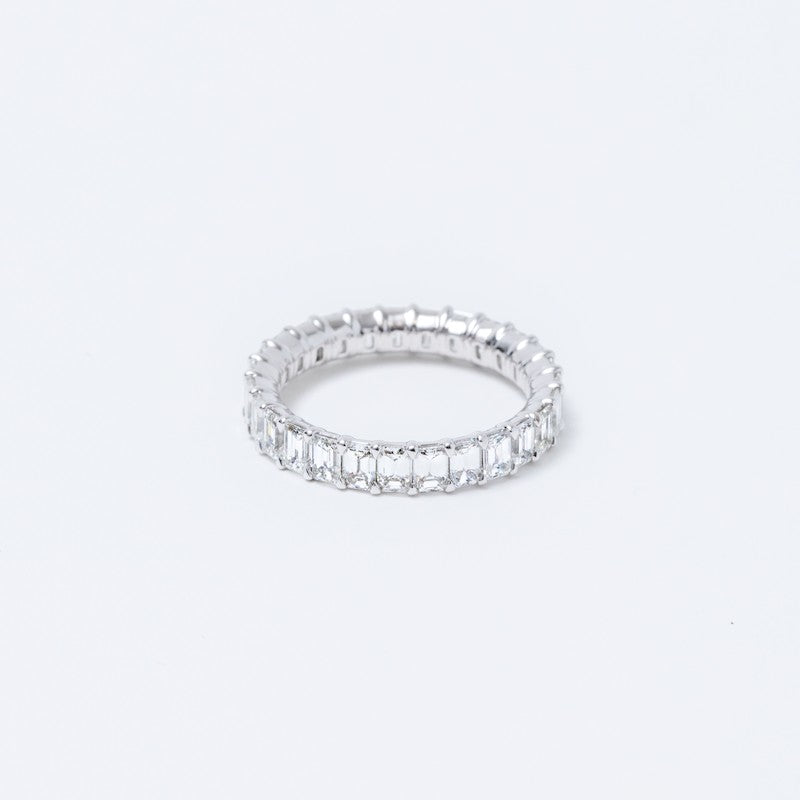 Petite Emerald Cut Diamond Eternity Band