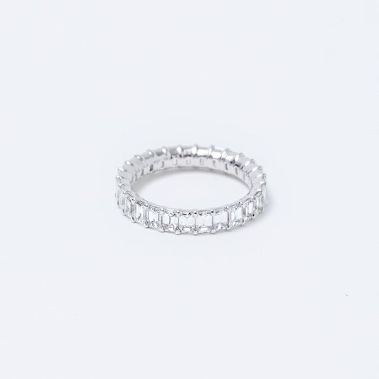 Petite Emerald Cut Diamond Eternity Band