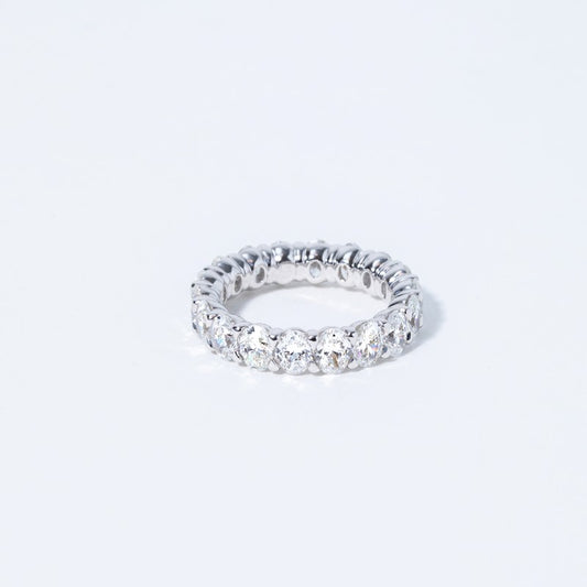 Oval Diamond Eternity Band