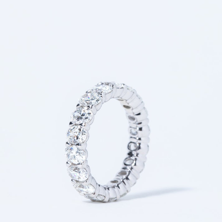 Oval Diamond Eternity Band