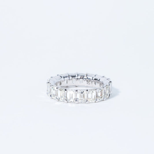 Emerald Cut Diamond Eternity Band