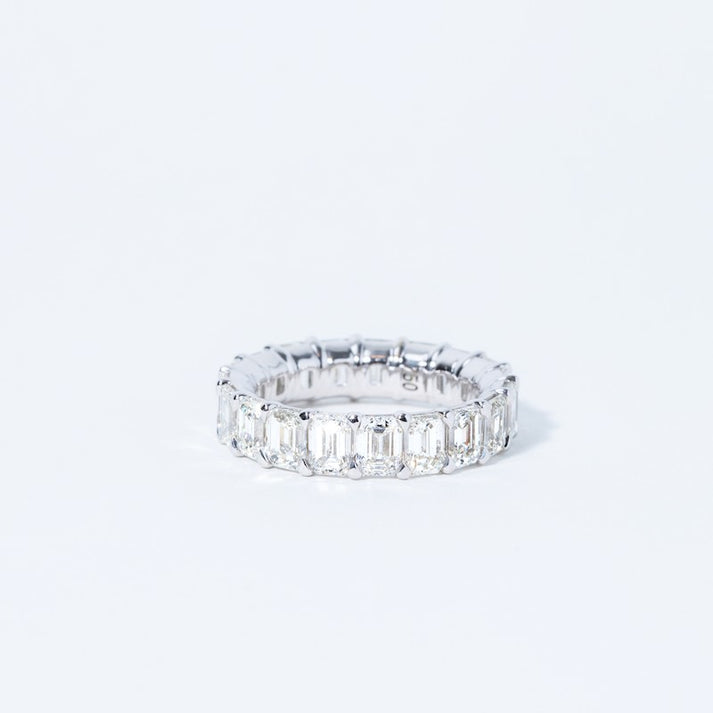 Emerald Cut Diamond Eternity Band