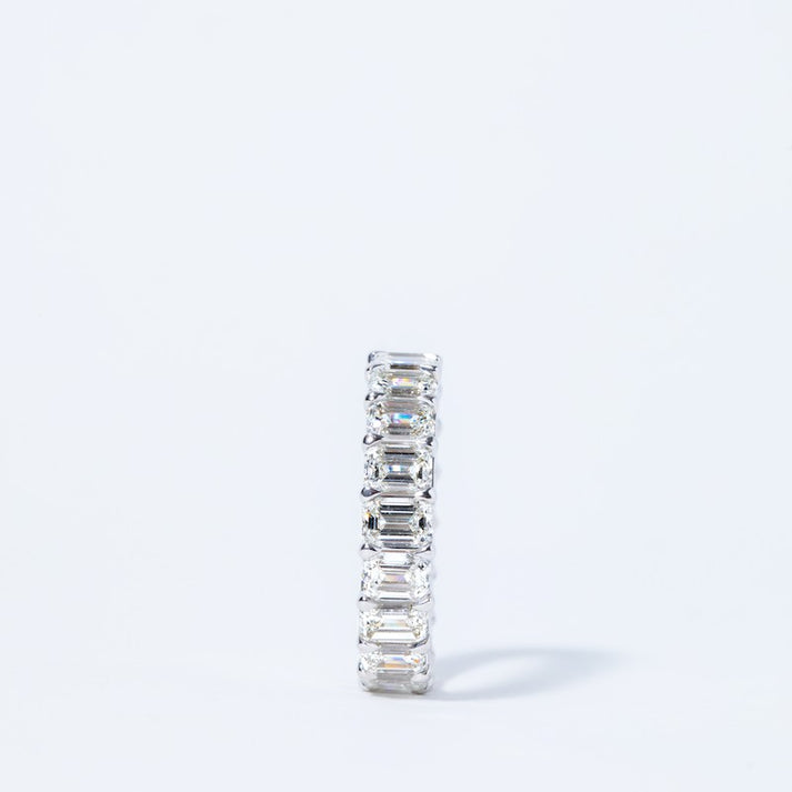 Emerald Cut Diamond Eternity Band