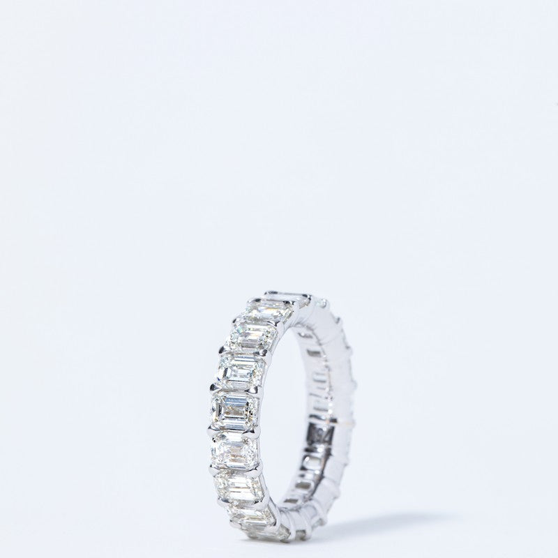 Emerald Cut Diamond Eternity Band