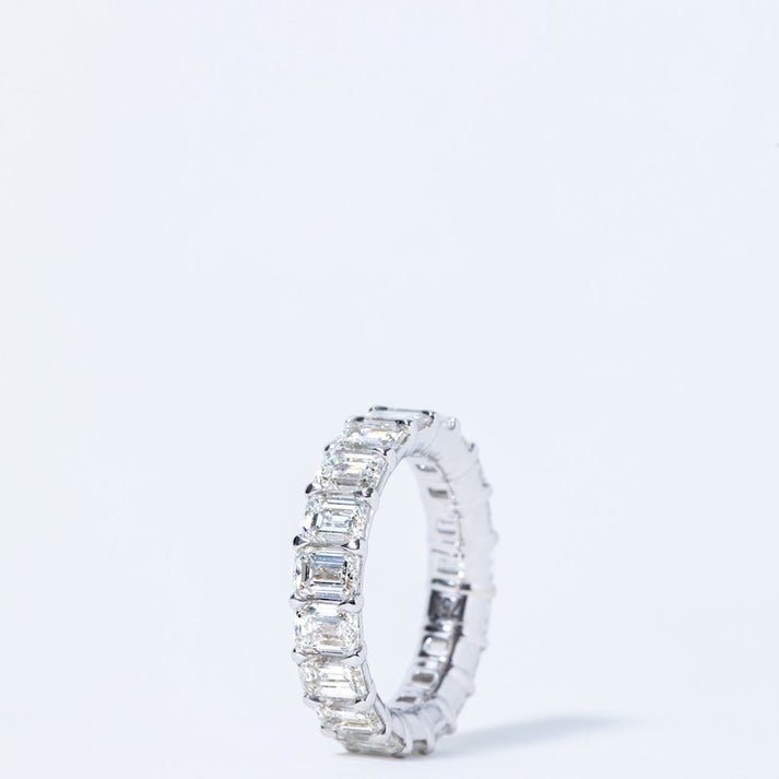 Emerald Cut Diamond Eternity Band