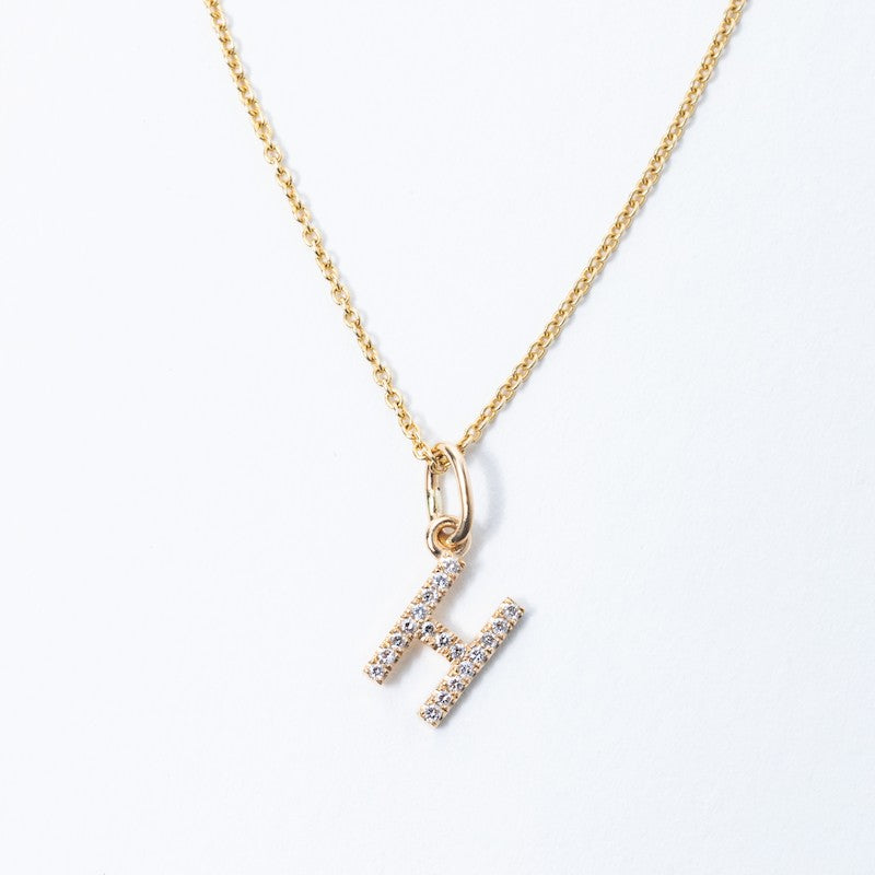 H'' Initial Diamond Charm