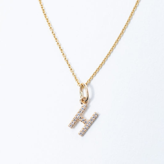 H'' Initial Diamond Charm