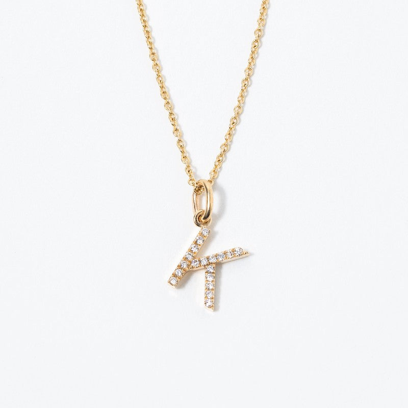 K'' Initial Diamond Charm