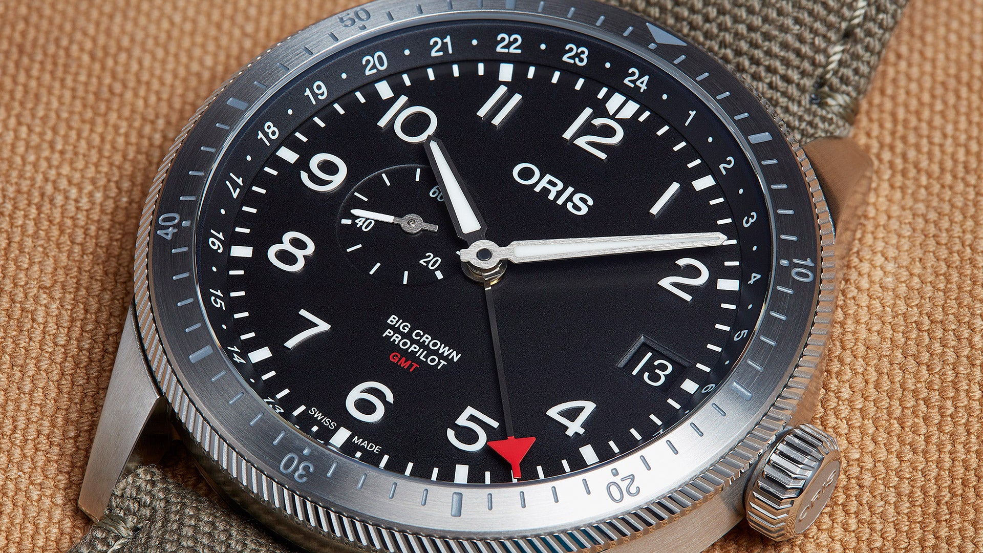 Oris big crown propilot timer gmt best sale