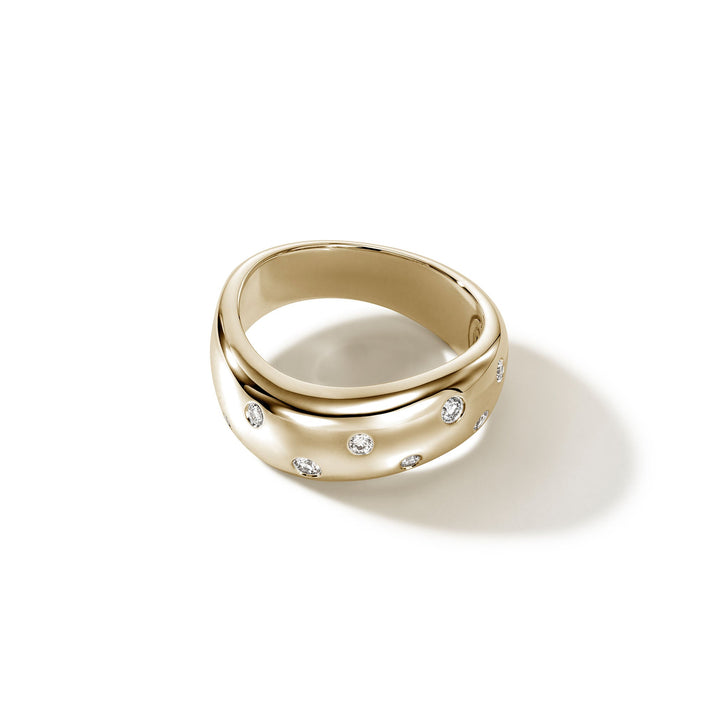 Surf Ring, Gold, Diamonds, Wide|RGGX9011102DI