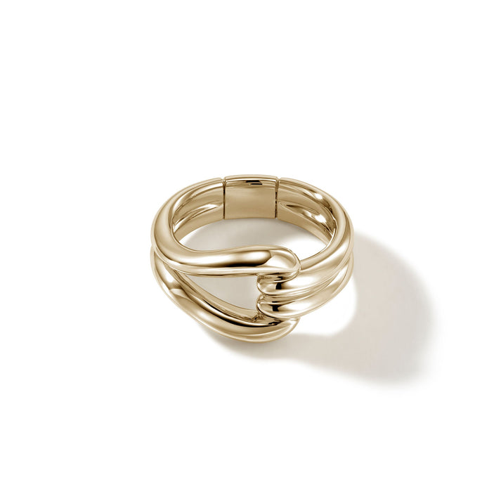 Surf Link Ring, Gold|RGG901081