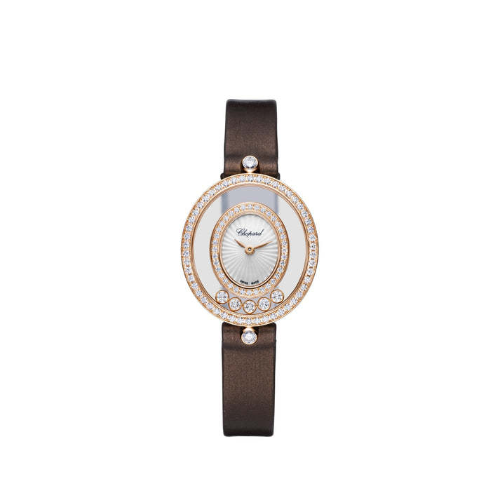 HAPPY DIAMONDS ICONS 26 X 29 MM, QUARTZ, ETHICAL ROSE GOLD, DIAMONDS 204292-5301