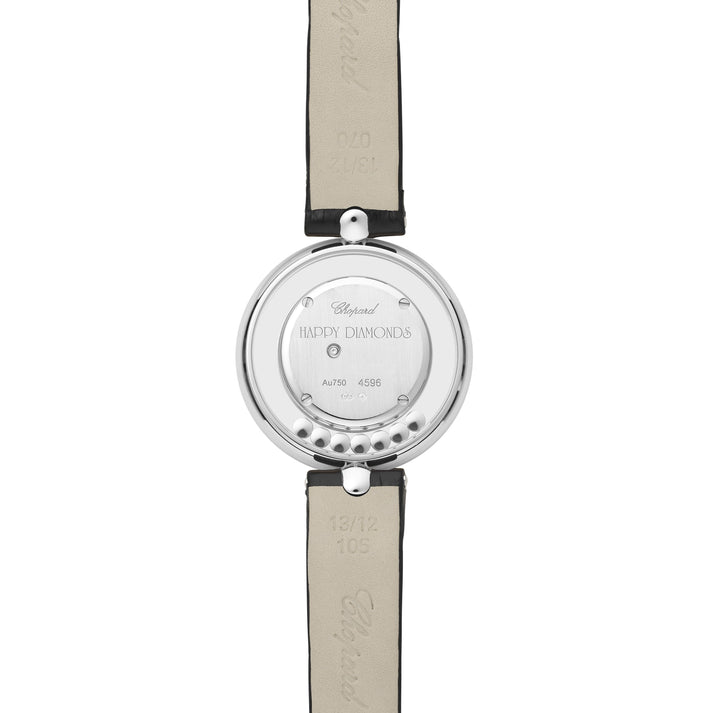 HAPPY DIAMONDS ICONS 32 MM, QUARTZ, ETHICAL WHITE GOLD, DIAMONDS 209426-1201