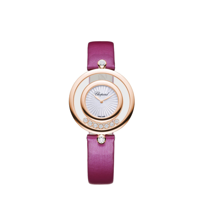 HAPPY DIAMONDS ICONS 32 MM, QUARTZ, ETHICAL ROSE GOLD, DIAMONDS 209426-5001