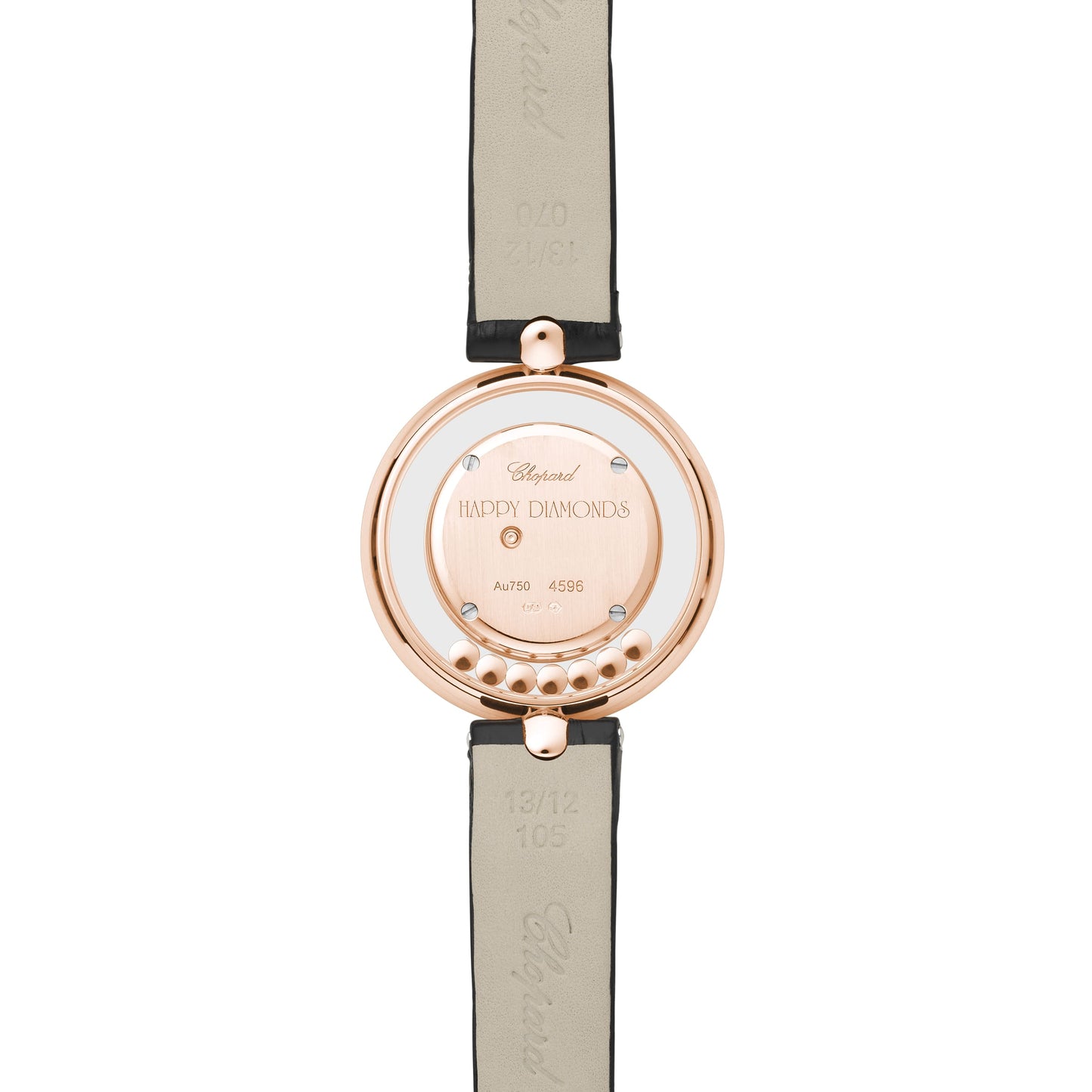 HAPPY DIAMONDS ICONS 32 MM, QUARTZ, ETHICAL ROSE GOLD, DIAMONDS 209426-5201