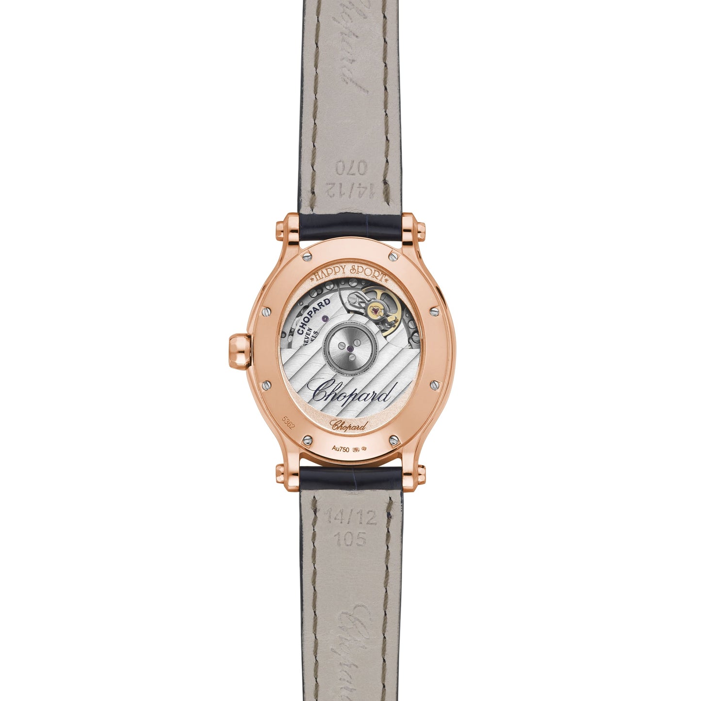 HAPPY SPORT 29 X 31 MM, AUTOMATIC, ETHICAL ROSE GOLD, DIAMONDS 275362-5002