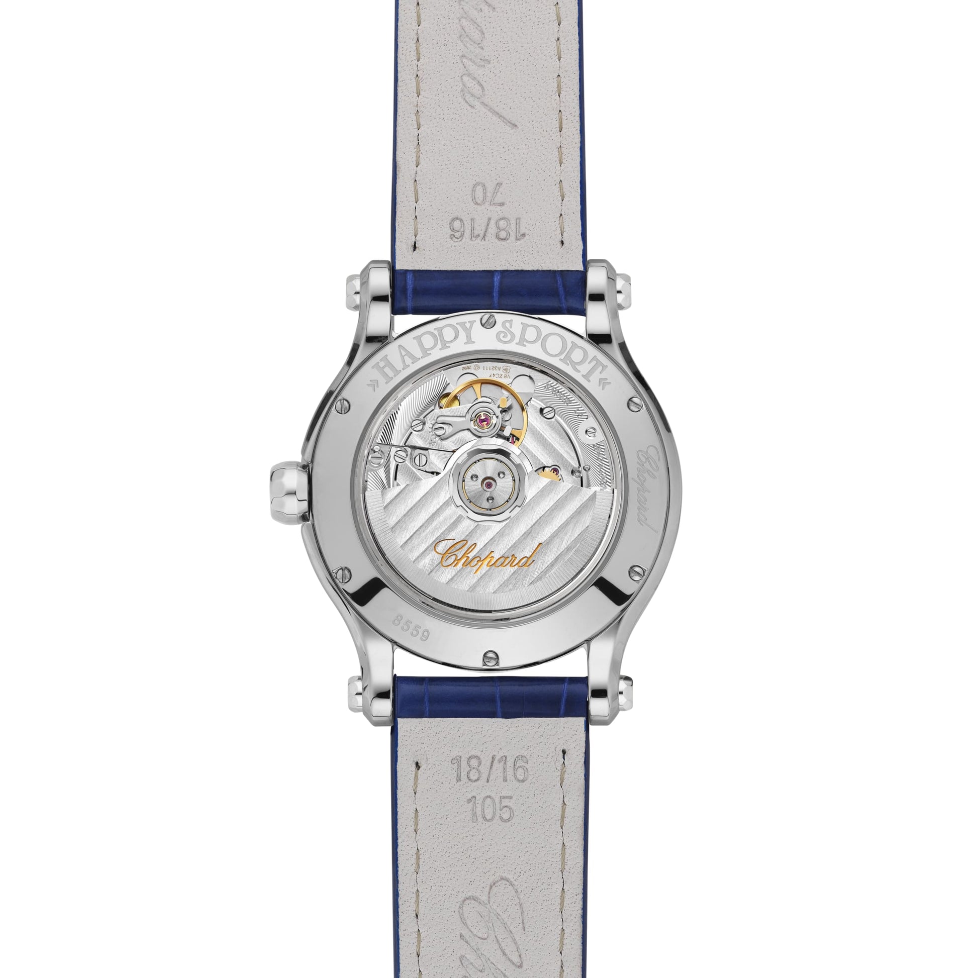 HAPPY SPORT SUN, MOON AND STARS 36 MM, AUTOMATIC, LUCENT STEEL™, DIAMONDS 278559-3011 - Dejaun Jewelers
