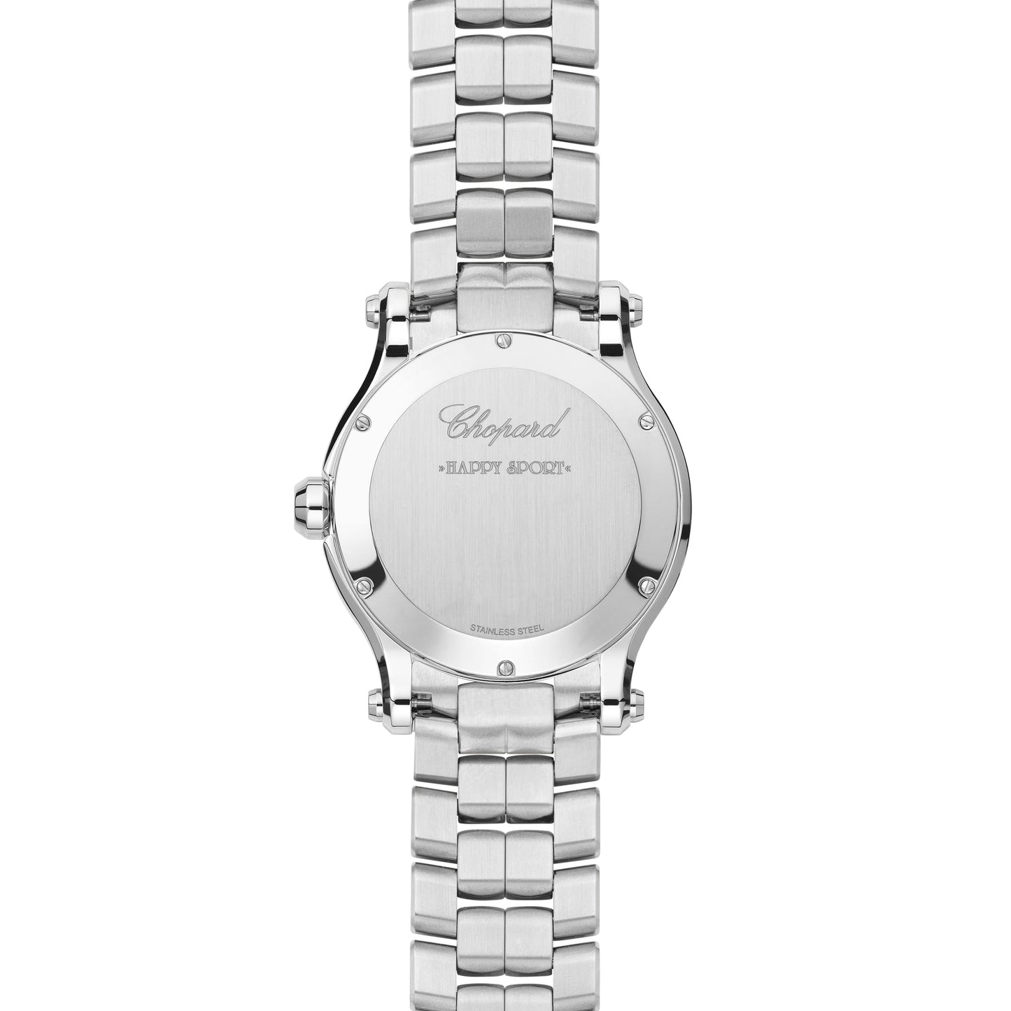 HAPPY SPORT 36 MM, QUARTZ, LUCENT STEEL™, DIAMONDS 278582-3008