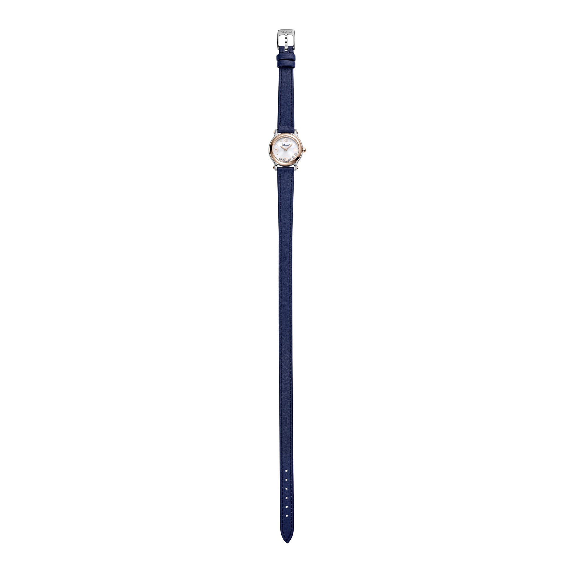HAPPY SPORT 25 MM, QUARTZ, ETHICAL ROSE GOLD, LUCENT STEEL™, DIAMONDS 278620-6001 - Dejaun Jewelers