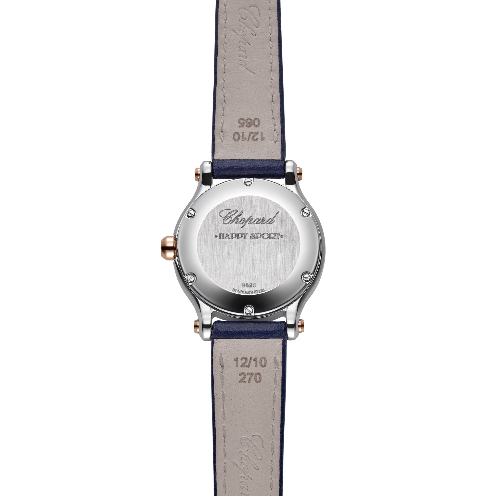 HAPPY SPORT 25 MM, QUARTZ, ETHICAL ROSE GOLD, LUCENT STEEL™, DIAMONDS 278620-6001 - Dejaun Jewelers