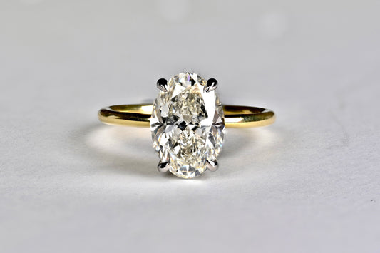 3.02 Carat Oval Engagement Ring