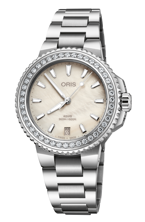Oris Aquis Date Diamonds Automatic Watch 01 733 7792 4956-07 8 19 05P