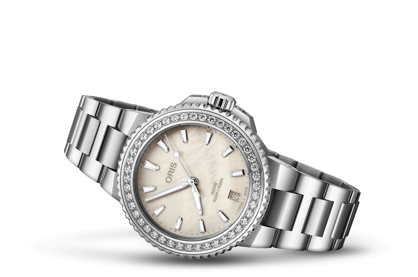 Oris Aquis Date Diamonds Automatic Watch 01 733 7792 4956-07 8 19 05P