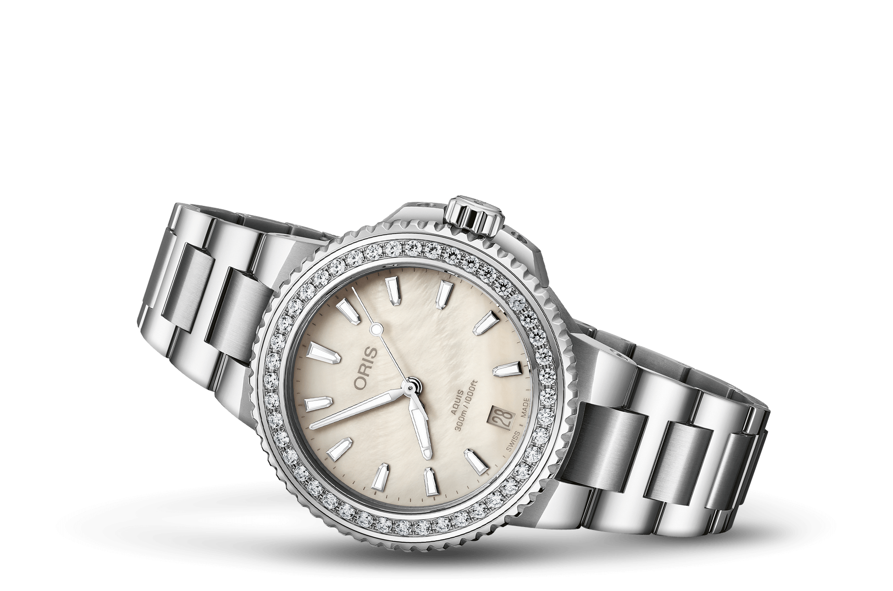 Oris Aquis Date Diamonds Automatic Watch 01 733 7792 4956-07 8 19 05P
