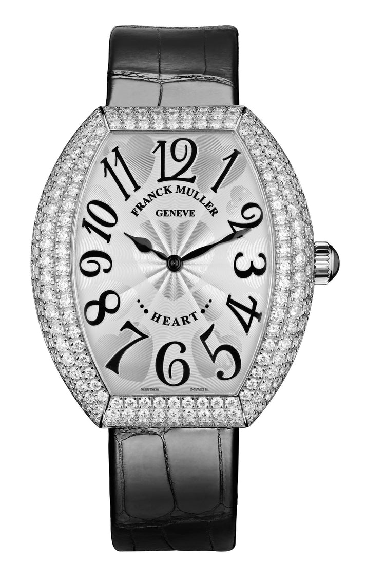 Heart design presents an elegant interpretation of the tonneau shape Watch 5002MQZD3WGEB