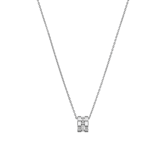 ICE CUBE PENDANT, ETHICAL WHITE GOLD, DIAMONDS 797005-1003